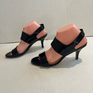 ANTONIO MELANI | Shoes | Antonio Melani Tatiana Patent Leather Open Toe  Heels | Poshmark